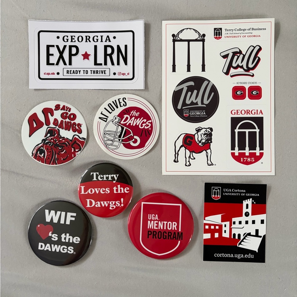 University of Georgia Pins and Stickers